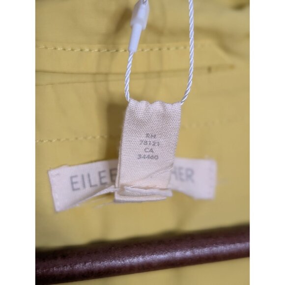 Eileen Fisher Citrn Hooded Anorak Coat 1X Lightweight Organic Cotton/Nylon Rain - Picture 11 of 16